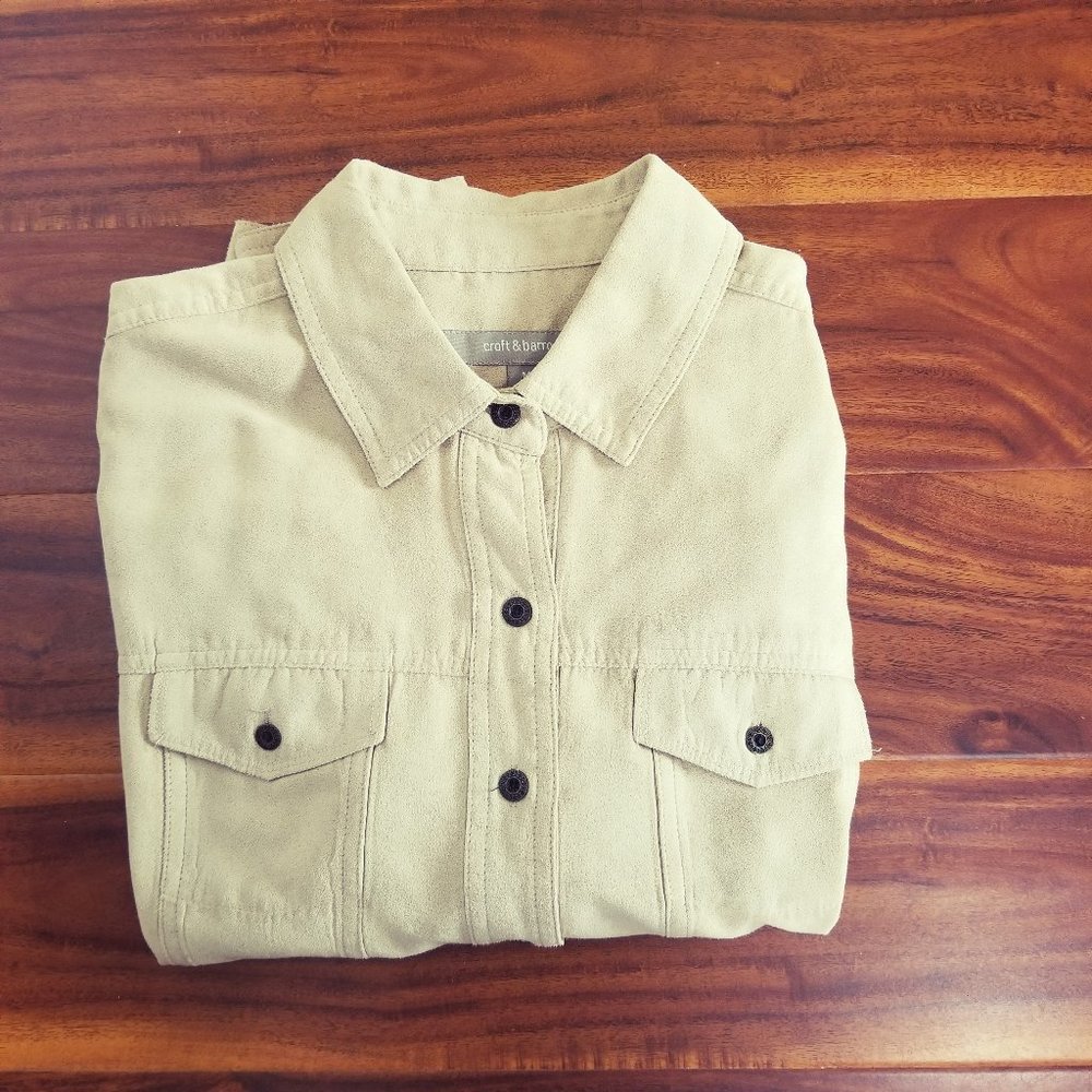 Croft & Barrow Womens Faux Suede Jacket Size M